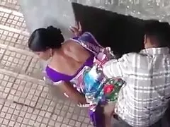Palam punggung Memegang Dubur Ratu Lily Glee duduk di atas Thickie